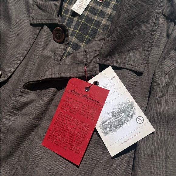 Brown and tan Original Penguin trench coat with a relaxed fit #trenchcoat - Picture 6 of 9